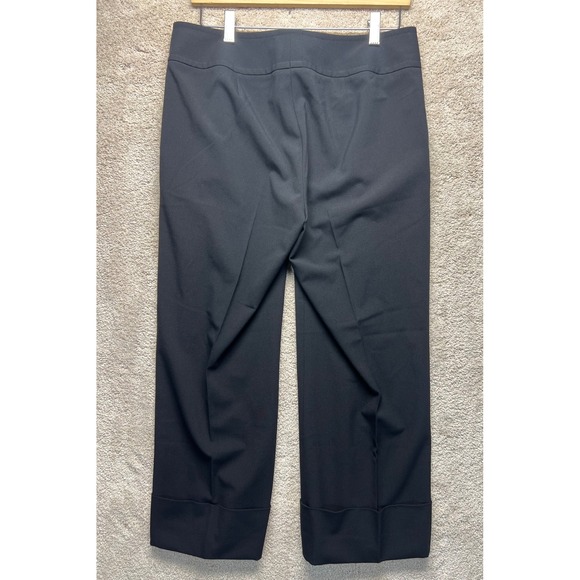 Caslon Womens Black Wide Leg Cropped Dress Pants Trousers Size 8 Career Corpcore - Picture 9 of 12